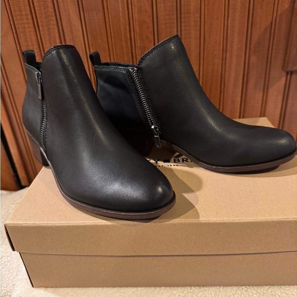 Lucky Brand Black Ankle Booties